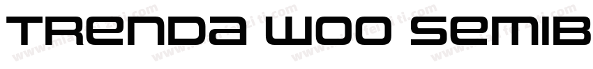 Trenda W00 Semibold字体转换